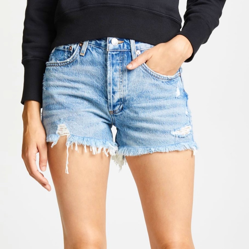 Agolde Parker Vintage Loose Fit Cutoff Shorts
